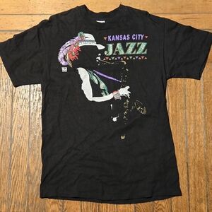 VTG 1992 Kansas City Jazz Graphic T-Shirt M